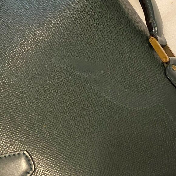 Vintage Louis Vuitton Taiga Tashkent Epicea Green Brief Case **Flaws** - Picture 6 of 16